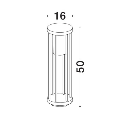 Lampa ogrodowa Luces Exclusivas MONTIVA LE75173 antracyt