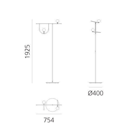 Lampa podłogowa Artemide 1102010A Yanzi
