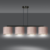 Lampa wisząca HILDE 4 BL ROSE Emibig 1053/4 różowy