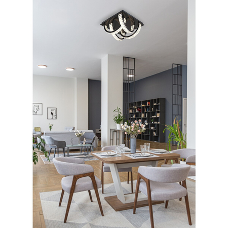 Lampa sufitowa Zuma Line MX3274-4-3BCT TULA LAMPA SUFITOWA CZARNA/BLACK
