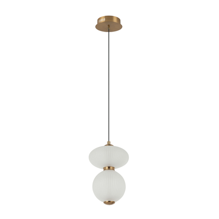 Lampa wisząca Italux Nico PND-8545-2-AB-WH Czarny, złoty