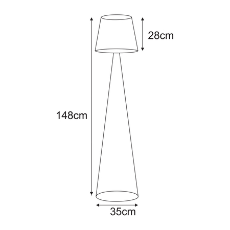 Lampa podłogowa Kaja LIVIA K-5817 beż