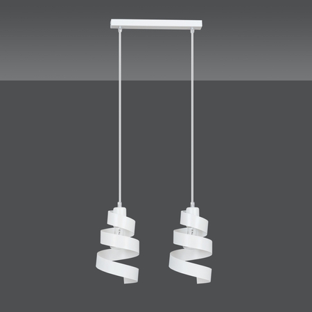Lampa wisząca SAGA 2 WHITE Emibig 351/2 biały