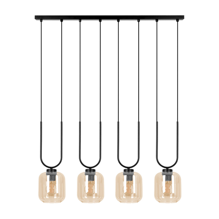 Lampa wisząca Kaja CONI K-5582 czarny, bursztynowy