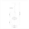 Milagro Lampa wisząca ARAME 23W LED ML1433 CZARNY