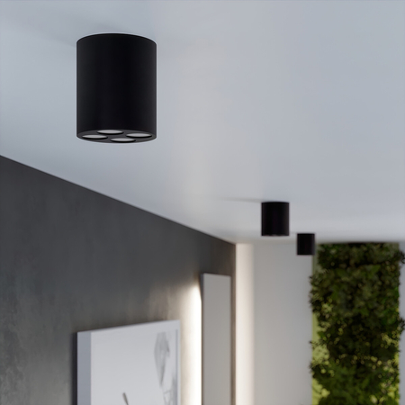 Sollux Lighting Plafon ZOE czarny LED SL.1210