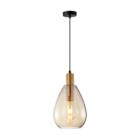 Lampa wisząca Italux PND-27812-BRO-AMB Mosiądz