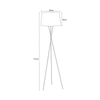 Lampa podłogowa REMI BLACK Kaja K-4353 czarny
