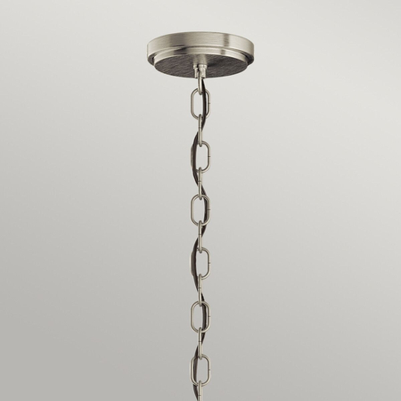 Lampa wisząca / Półplafon Roux - 3 źródła światła - Szczotkowany nikiel Quintiesse QN-ROUX3-BN