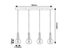Lampa wisząca Rabalux Centio 72174 czarny