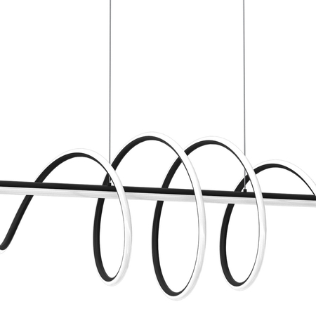 Milagro LAMPA WISZĄCA TWIST BLACK 90W LED ML8608 CZARNA