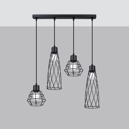 Sollux Lighting Lampa wisząca SULA 1 naturalne drewno SL.1100