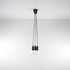 Sollux Lighting Lampa wisząca DIEGO 3 czarna SL.0573