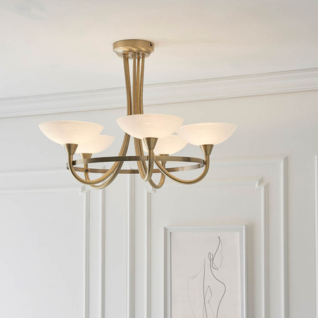 Lampa sufitowa Endon Lighting Cagney CAGNEY-5AB mosiądz