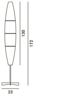 Lampa podłogowa Foscarini 040003-10 Havana