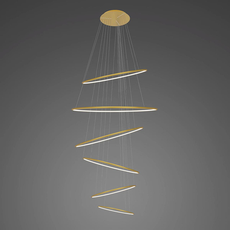 Lampa wisząca Ledowe okręgi No.6 złota 2700k  Dali