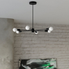 Sollux Lighting Żyrandol LANGO 5 czarny SL.1022