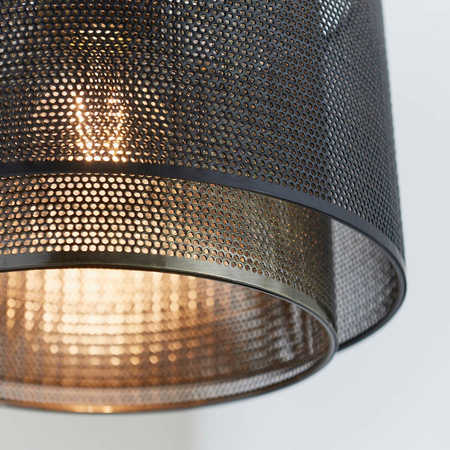 Lampa wisząca Endon Lighting Plexus 72831 czarny/mosiądz