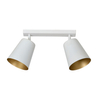 Lampa wisząca PRISM 2 WHITE / GOLD Emibig 407/2 biały/złoty