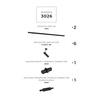 Zestaw szynowy Zuma Line 3026 ZESTAW 8 SZYNOPRZEWODY BLACK JEDNOOBWODOWY
