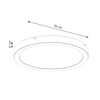 Sollux Lighting Plafon ONYX 60 biały LED 3000K SL.1249
