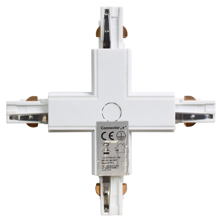 Eko-Light Łącznik Lampy Track Light Biały 3-obwodowy Typ: + ML7097 BIAŁY