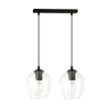 Lampa wisząca ISTAR 2 BL TRANSPARENT Emibig 679/2 czarny