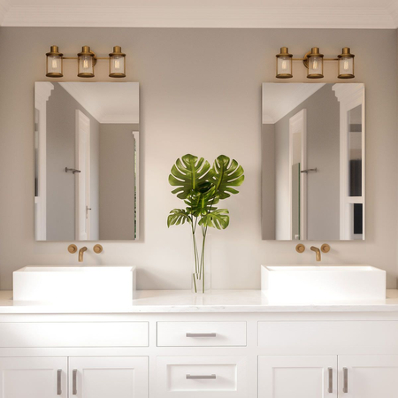 Kinkiet Elstead Lighting Riggs mosiądz QZ-RIGGS3-BATH-WS