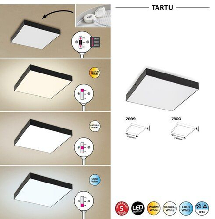 Lampa zewnętrzna Rabalux Tartu 7900 czarny matowy