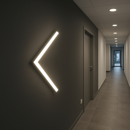 Lampa LED Hexagon Blaupunkt 19,2W panel sufitowy led 4000K CRI90 w kształcie strzałki