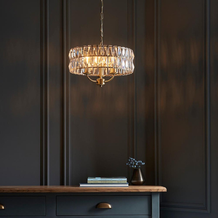 Lampa wisząca Endon Lighting Clifton 106243 mosiądz