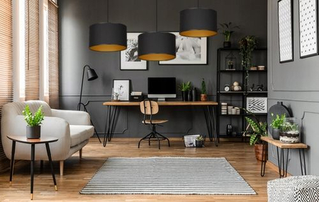 Lampa wisząca ROTO 3 BL BLACK/GOLD Emibig 184/3 czarny/złoty