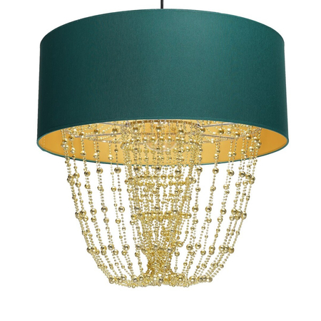 Milagro Lampa wisząca ALMERIA GREEN/GOLD 1xE27 MLP6452 ZIELONY / ZŁOTY