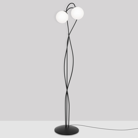 Lampa podłogowa Kaja NELA K-5353 czarny, biały