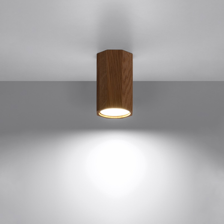 Sollux Lighting Plafon ZEKE 10 dąb SL.1033