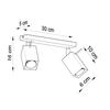 Sollux Lighting Plafon MERIDA 3 biały SL.0097