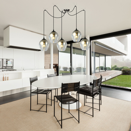 Lampa wisząca LEVEL 5 BL GRAFIT Emibig 757/5 czarny