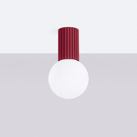 Sollux Lighting Plafon HALO burgund IP44 SL.1748
