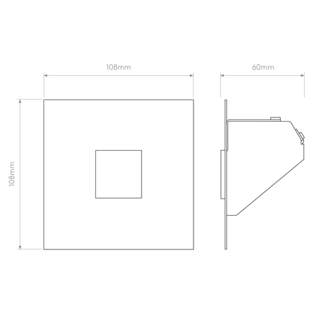 Oczko Astro Borgo Trimless Mini LED 3000K 1212039 Matowy Biały