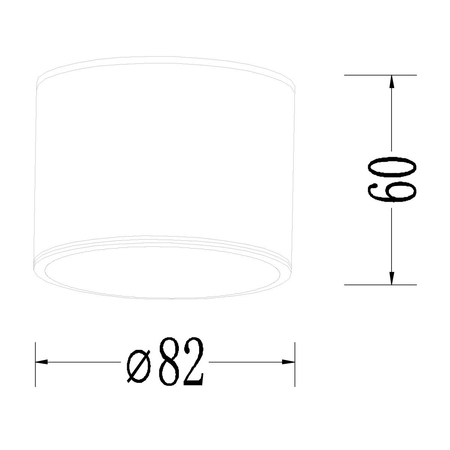 Light Prestige Oprawa natynkowa Kendal czarna IP65 GX53 LP-6331/1SM IP65 BK