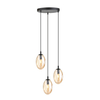 Lampa wisząca ASTRAL 3 Emibig 1267/3PREM czarny/złoty