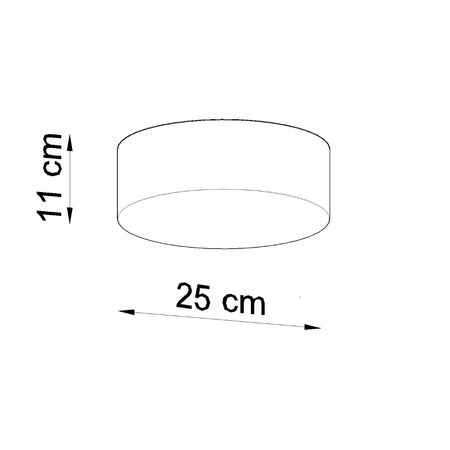 Sollux Lighting Plafon ARENA 25 szary SL.0128