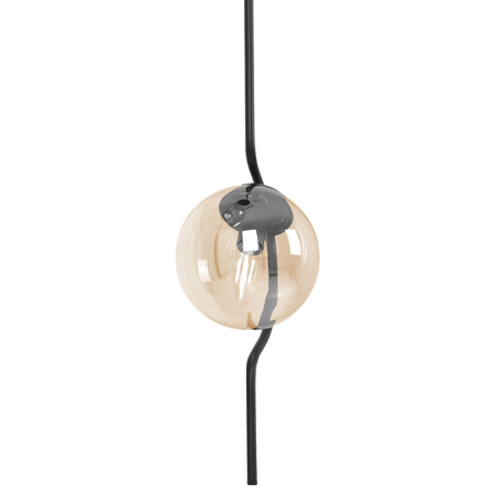 Lampa wisząca Kaja VELA K-5337 bursztynowy, czarny
