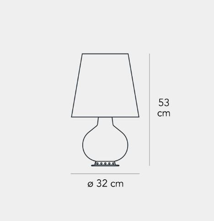 Lampa stołowa Fontana Arte F185305175TNNE Fontana