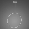 Lampa wisząca Ledowe Okręgi No.1 X 100cm 3k srebrny Dali