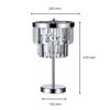 Lampa stołowa Vetro 1xE14 transparentna/srebrna LP-2910/1T