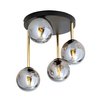 Lampa sufitowa DOLCE 4 Emibig 1259/4 czarny/złoty