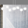 Lampa wisząca ROSSI 8 WH TRANSPARENT Emibig 877/8 biały