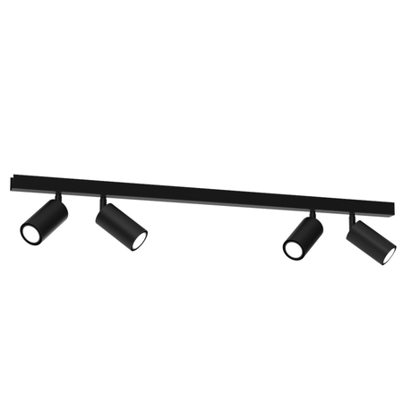 Milagro Lampa sufitowa HUDSON BLACK 4xGU10 MLP8797 CZARNY