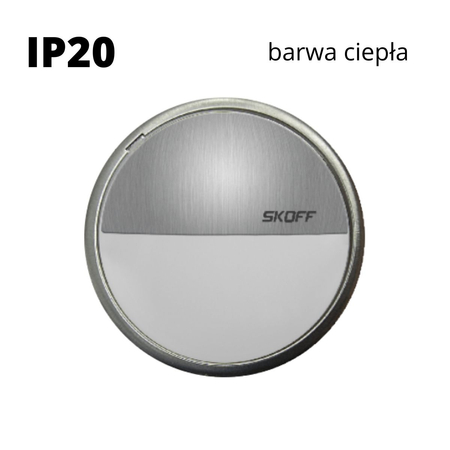 Oprawa schodowa led Skoff Bolero Alu Biała ciepła IP20